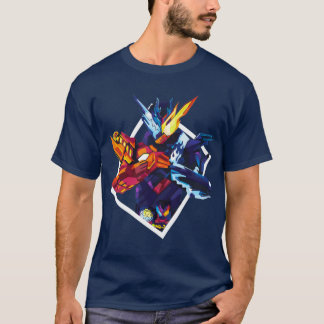 Camiseta Camisas de Kamen Rider Cross Z Build T