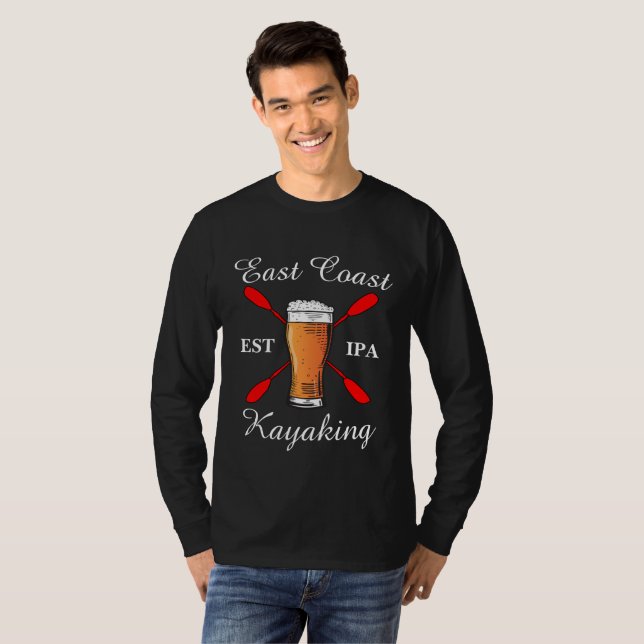Camiseta Camisas de Kayak de la Costa Este (Anverso completo)