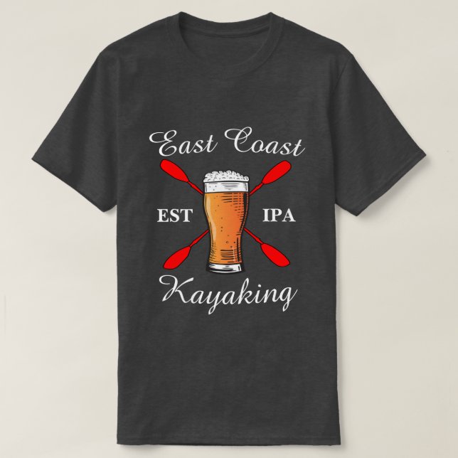 Camiseta Camisas de Kayak de la Costa Este (Diseño del anverso)