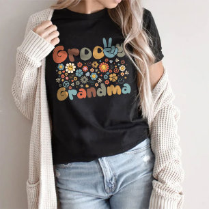 Camiseta Camisas de la abuela Groovy, escuadrón de la abuel