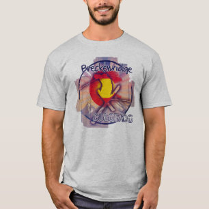 Camiseta Camisas de la bandera de Breckenridge Colorado