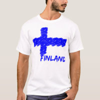 Camisas de la bandera de Finlandia - elegir estilo
