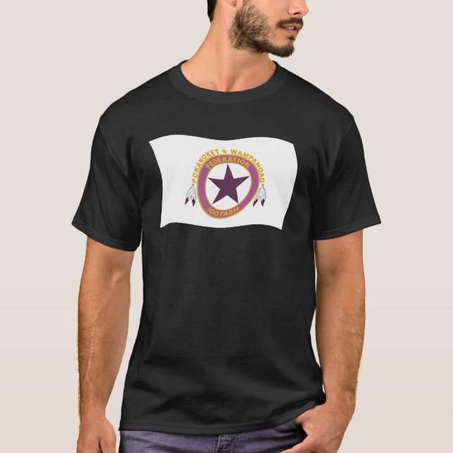 Camiseta Camisas de la bandera de la tribu Wampanoag (Anverso)