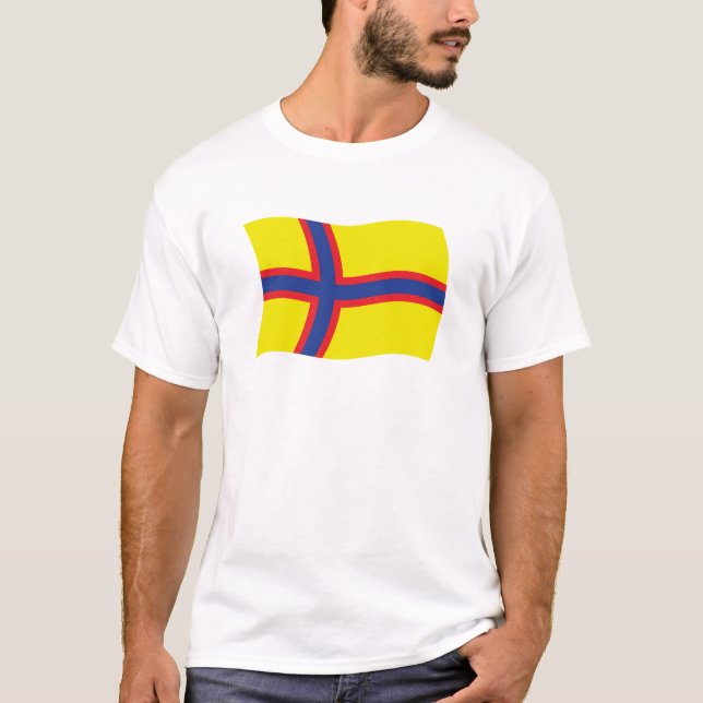 Camiseta Camisas de la bandera de los finlandeses griegos (Anverso)
