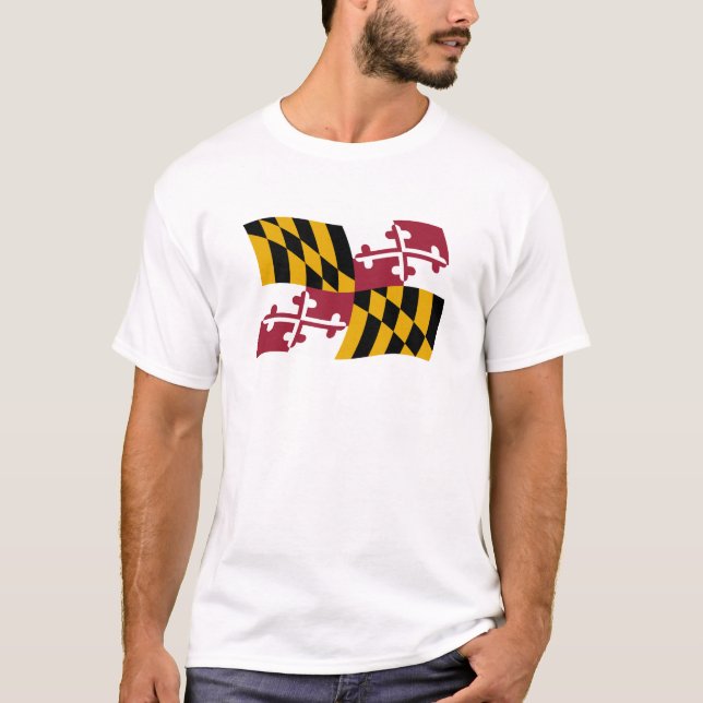 Camiseta Camisas de la bandera de Maryland (Anverso)