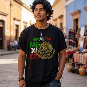Camiseta Camisas de la bandera de México de Sinaloa
