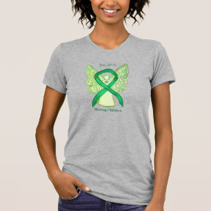 Camiseta Camisas de la cinta de la conciencia verde de los