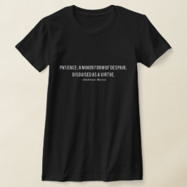 Camiseta Camisas de la cita de definición de la paciente de