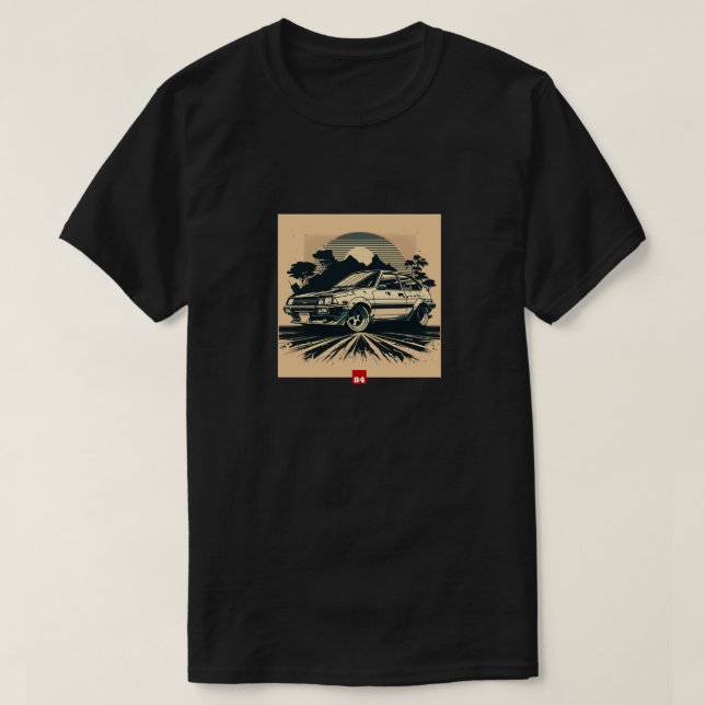 Camiseta Camisas de la Ciudad de Culver Hatchback Retro Fan (Diseño del anverso)