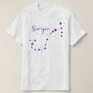 Camiseta Camisas de la Constelación de Escorpio Zodiaco