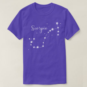 Camiseta Camisas de la Constelación de Escorpio Zodiaco