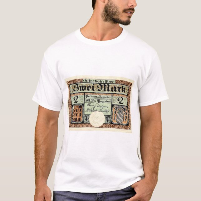 Camiseta Camisas de la época 2 Mark Notgeld Beckum (Anverso)