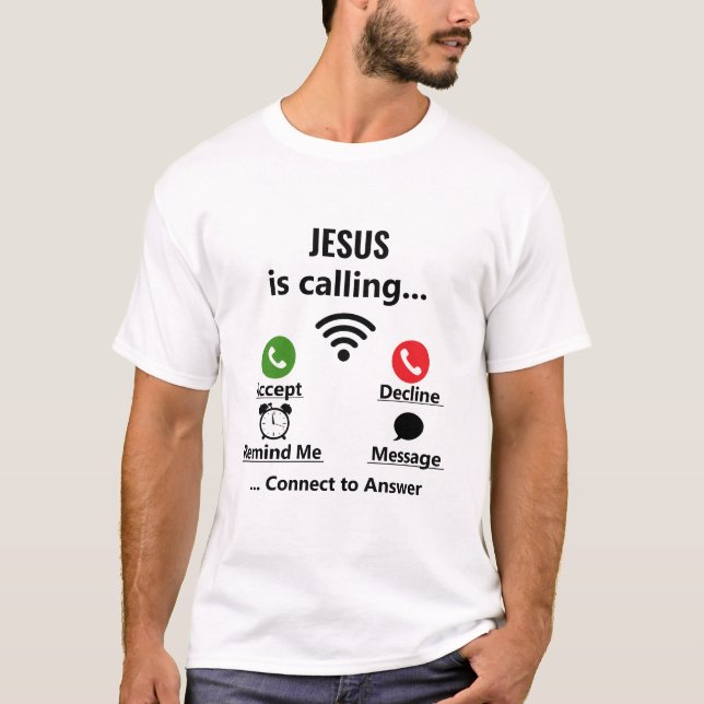 Camiseta Camisas de la Escritura: Jesús llama a los hombres (Anverso)
