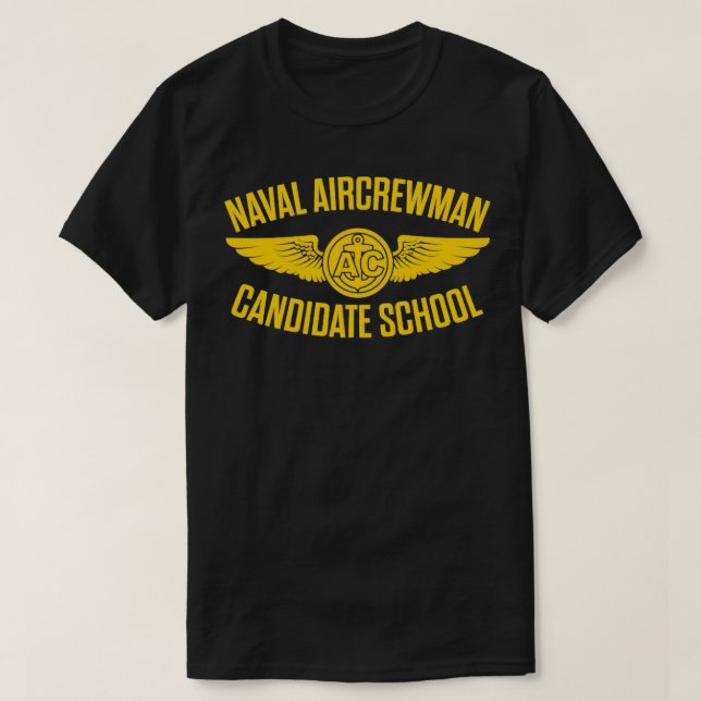 Camiseta Camisas de la Escuela Naval Aircrewman Candidate (Diseño del anverso)