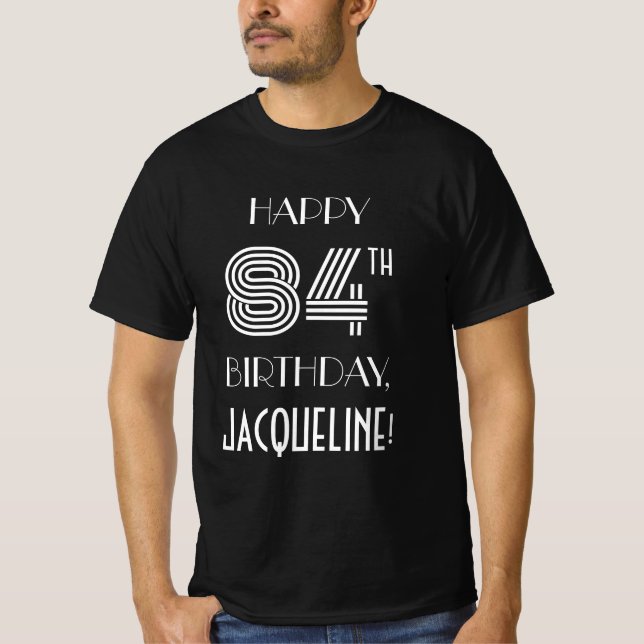 Camiseta Camisas de la fiesta de cumpleaños 84 inspiradas e (Anverso)