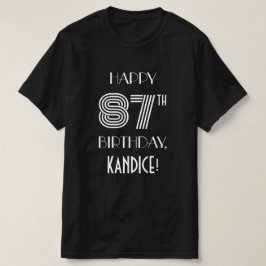 Camiseta Camisas de la fiesta de cumpleaños 87 inspiradas e