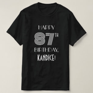 Camiseta Camisas de la fiesta de cumpleaños 87 inspiradas e