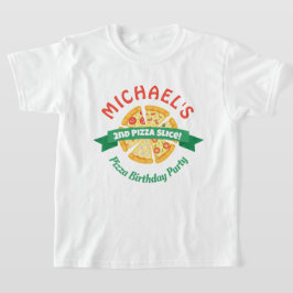 Camiseta Camisas de la Fiesta de Cumpleaños de Pizza