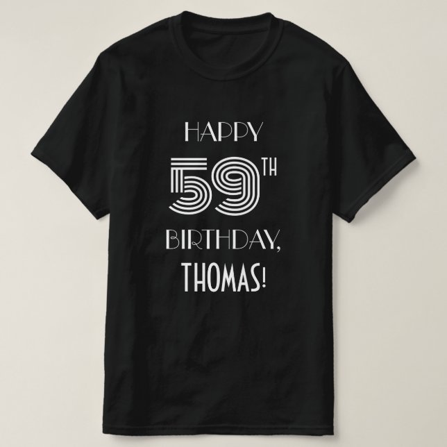 Camiseta Camisas de la fiesta de cumpleaños número 59 inspi (Diseño del anverso)