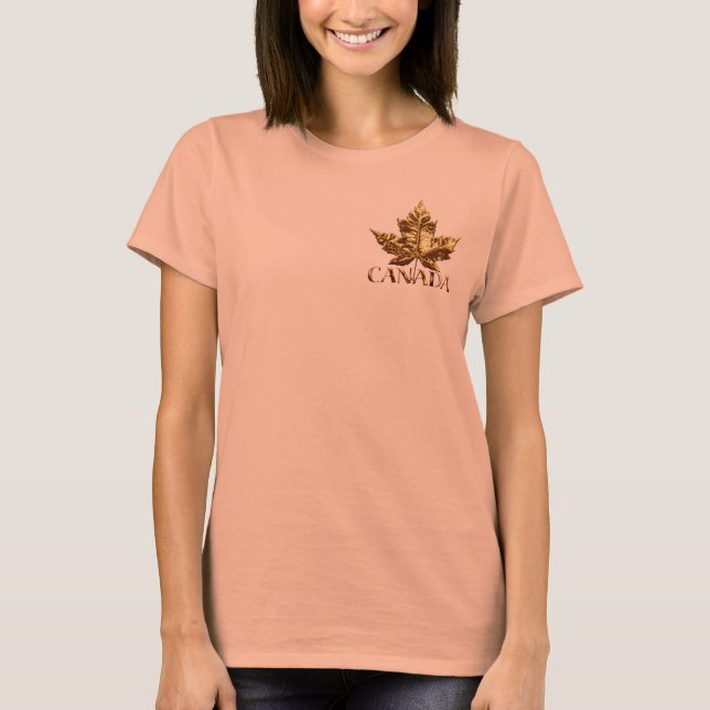Camiseta Camisas de la medalla de oro para mujeres de Canad (Anverso)