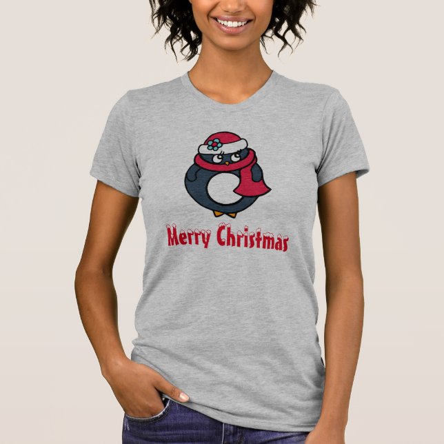 Camiseta Camisas de la Noche del Pingüino navidad (Anverso)