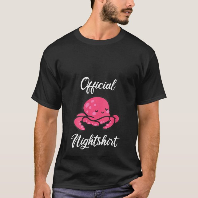 Camiseta Camisas de la noche para las mujeres Octopus Ropa  (Anverso)