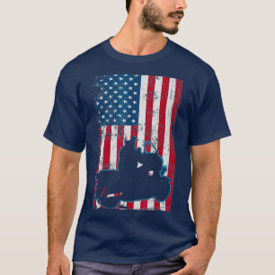 Camiseta Camisas de la policía de motocicletas - Bandera Pa