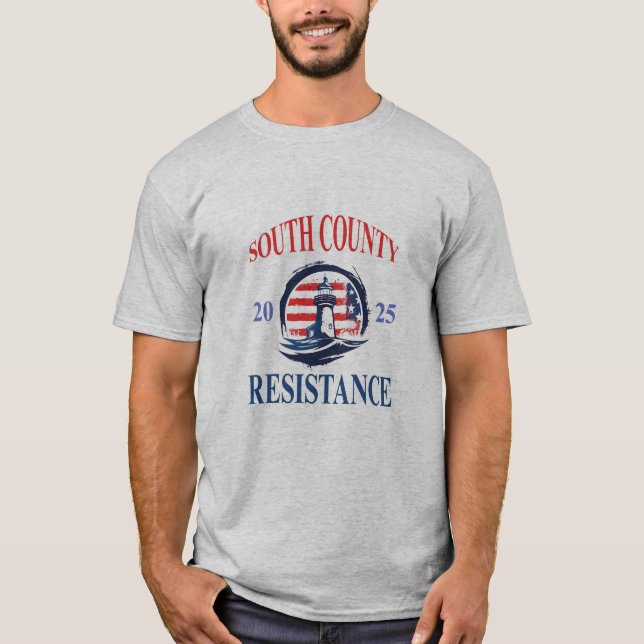 Camiseta Camisas de la Resistencia del Condado Sur (Anverso)
