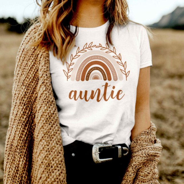 Camiseta Camisas de la tía arcoiris del Boho, tonos apagado (Subido por el creador)