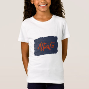 Camiseta Camisas de la tipografía roja manuscrita de Atlant