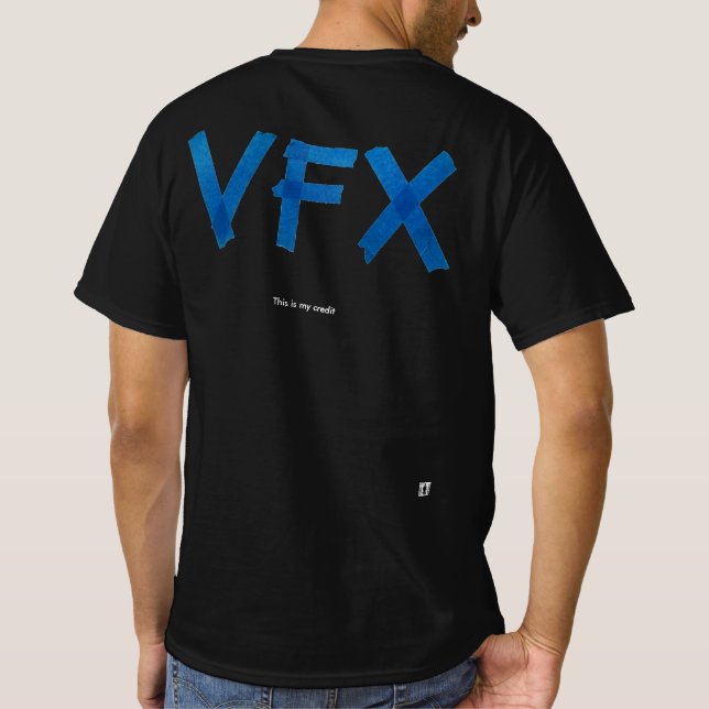 Camiseta Camisas de la tripulación de VFX - Azul/Oscuro (Reverso)