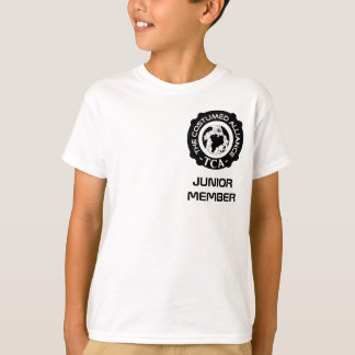 Camiseta Camisas de la tripulación júnior, rojo