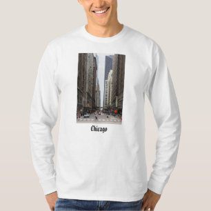 Camiseta Camisas de larga manga de la calle Chicago Madison