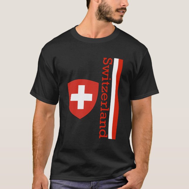 Camiseta Camisas de larga manga de Suiza (Anverso)