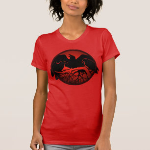 Camiseta Camisas de las damas de arte de Raven en el tanque