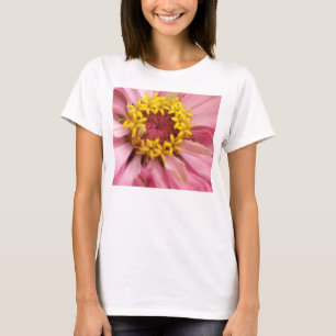 Camiseta Camisas De Las Damas De bonito Rosa Zinnia