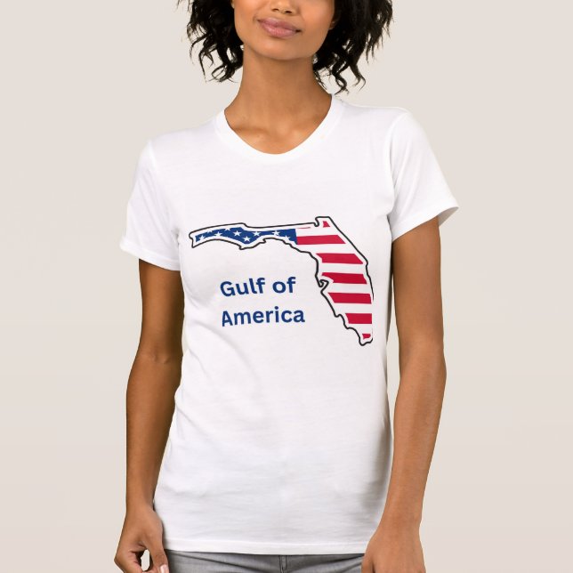 Camiseta Camisas de las Damas del Golfo de América (Anverso)