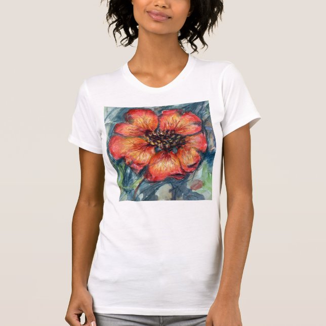 Camiseta Camisas de las flores de Cinquefoil de Nepal (Anverso)