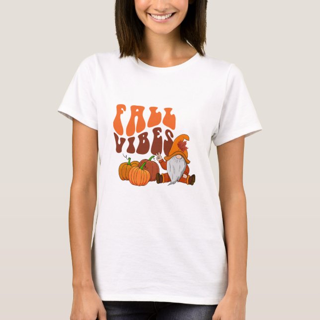 Camiseta Camisas de las vibraciones de otoño (Anverso)