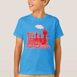 Camiseta Camisas de loco rojo tren nombre costumbre niños c