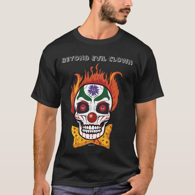 Camiseta Camisas de los hombres con el demonio Clown Skull  (Anverso)