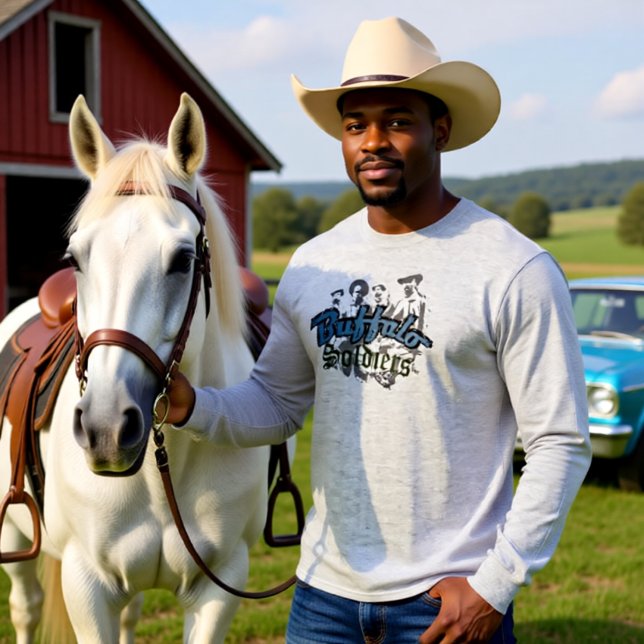 Camiseta Camisas de los soldados de búfalo para diseñar gri (Subido por el creador)