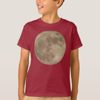 Camisas de luna llenas de moon para niños