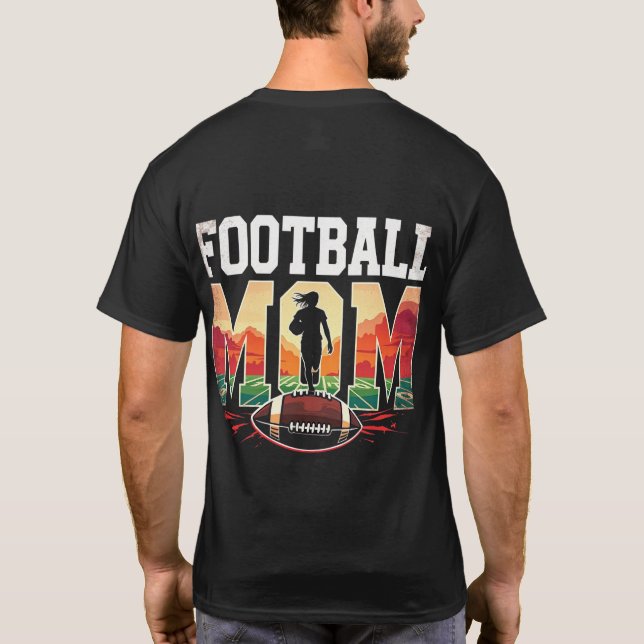 Camiseta Camisas De Madera De Fútbol - Orgullosa Mamá Tee - (Reverso)