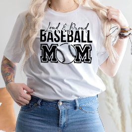 Camiseta Camisas De Madres De Béisbol Y De Béisbol, Béisbol