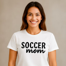 Camisas de madres de fútbol - Diseño sencillo de g