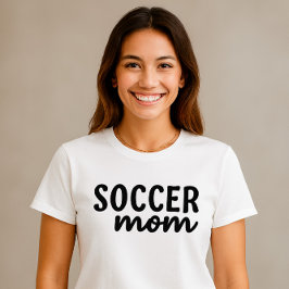 Camiseta Camisas de madres de fútbol - Diseño sencillo de g