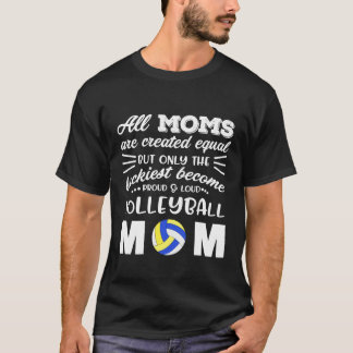 Camiseta Camisas de mamá de voleibol ruidosa y orgullosa