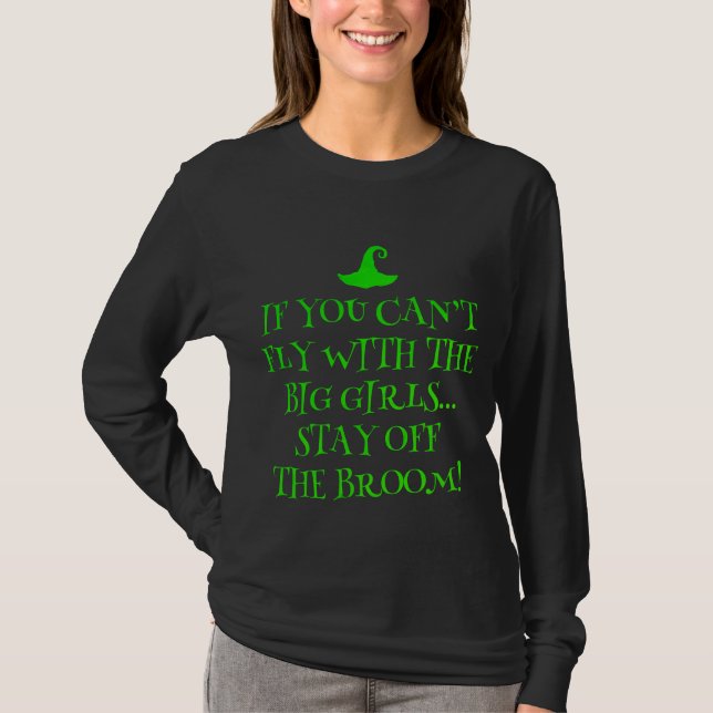 Camiseta Camisas de manga larga de Halloween para mujeres (Anverso)