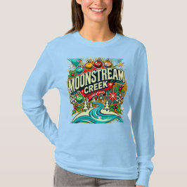 Camiseta Camisas de manga larga para los Navidades de Moons